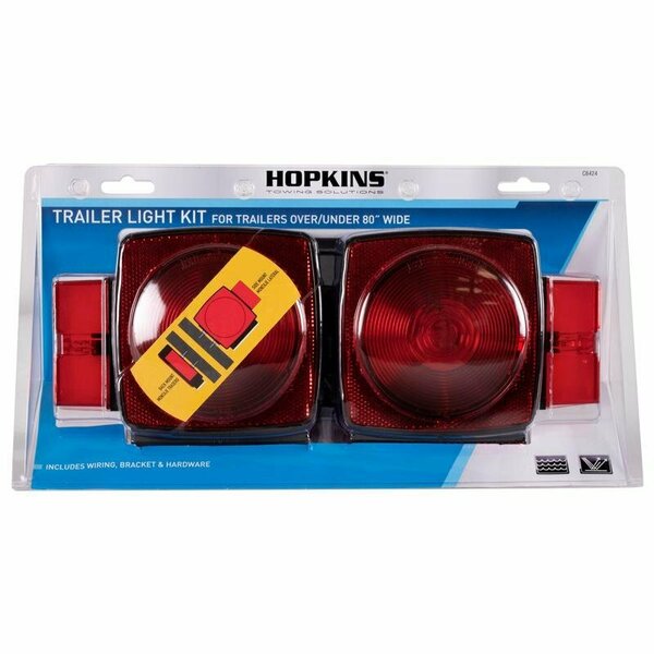 Hopkins Red Square Trailer Light Kit C6424